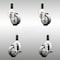 Service Caster 3 Inch 316SS Thermoplastic Rubber Swivel 3/4 Inch Stem Caster Brake SCC, 2PK SCC-SS316EX20S314-TPRB-2-TLB-2-34 - alternate 1